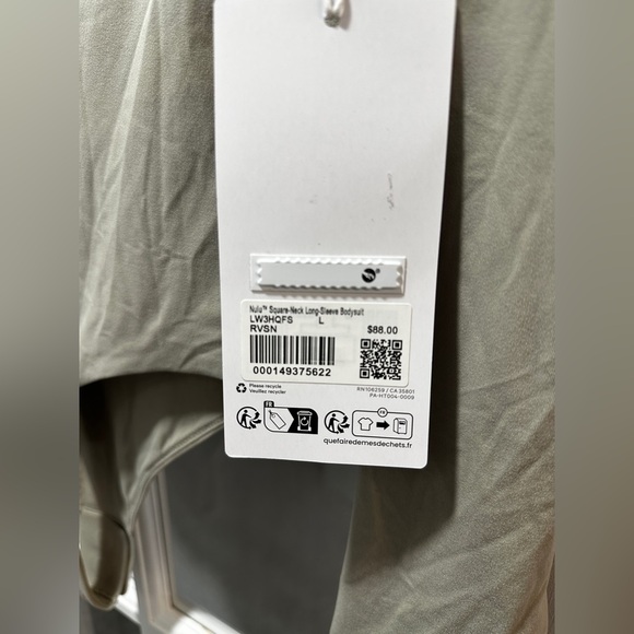 NWT Lululemon Wundermost Ultra-Soft Nulu Square-Neck Long-Sleeve Bodysuit - Picture 12 of 14